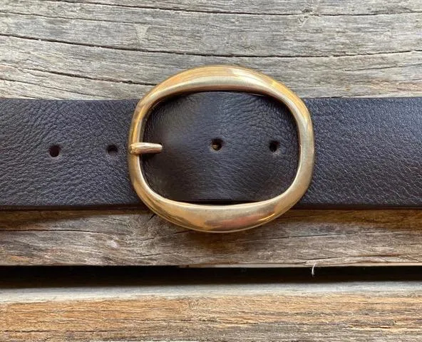 0924 Selleria belt with bronze buckle