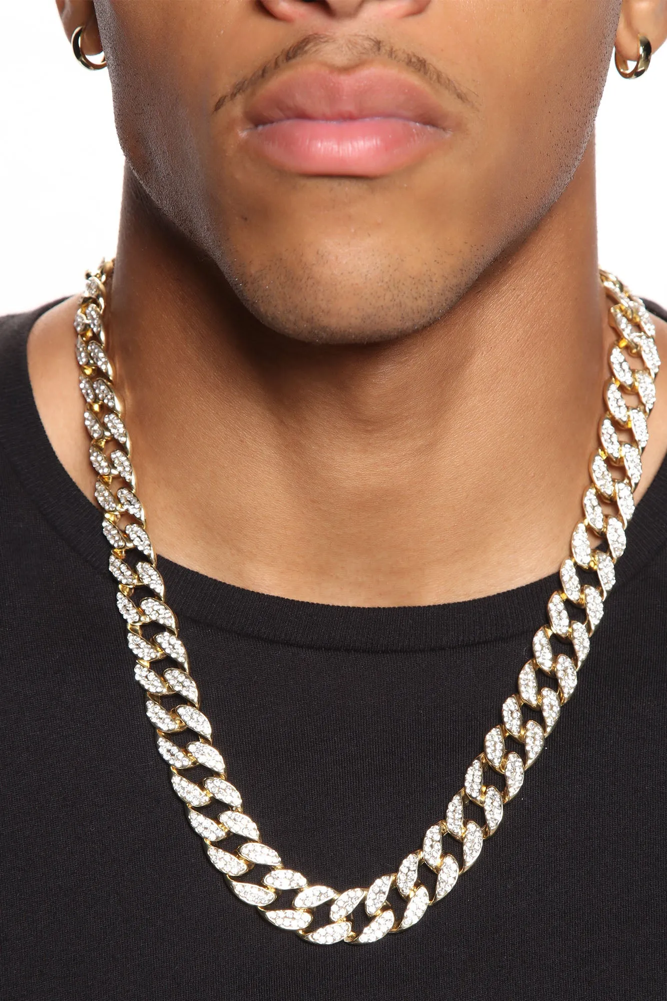 24″ Big Gold Chain Necklace - Gold