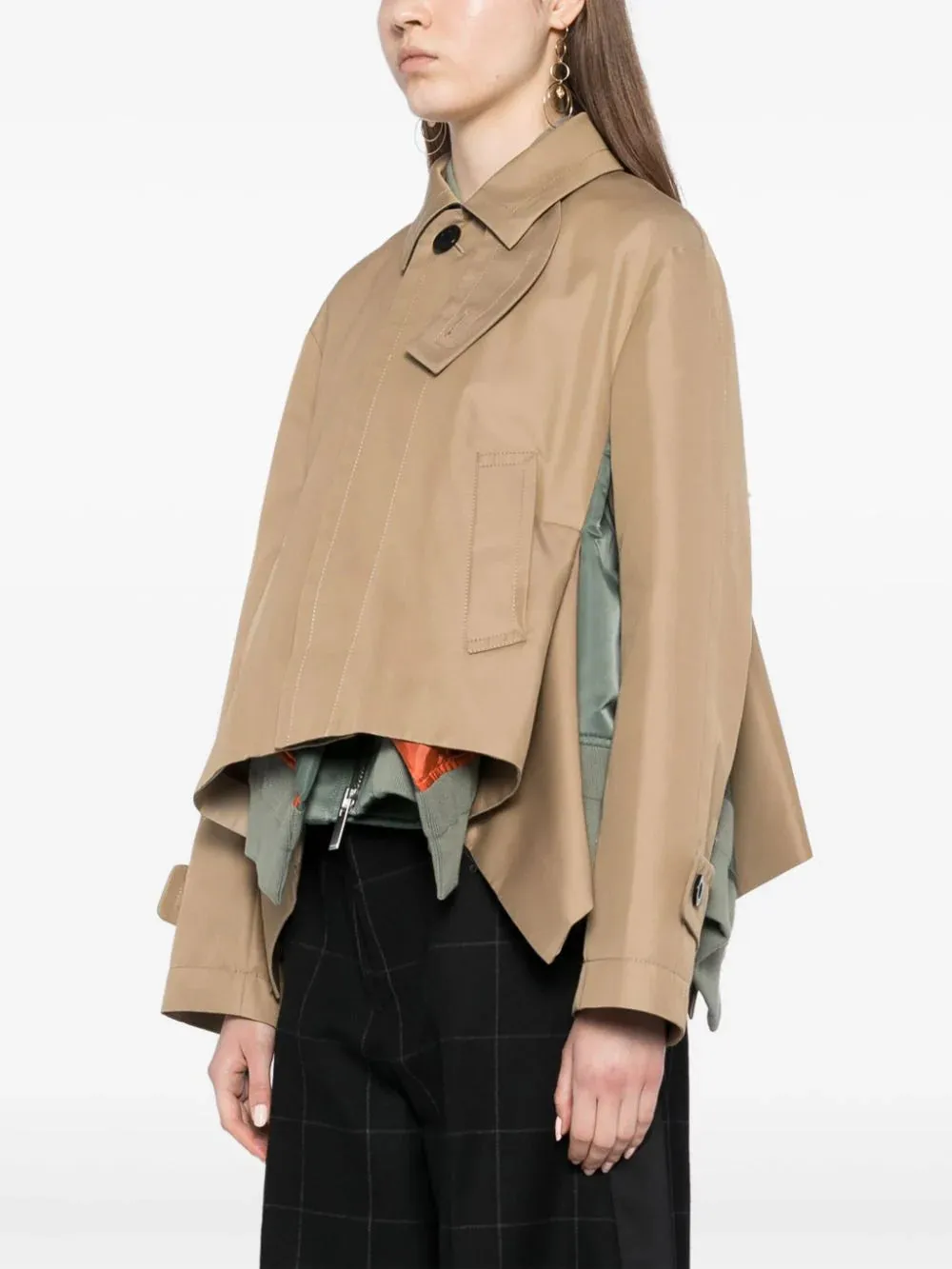 2407514 Gabardine x nylon twill blouson