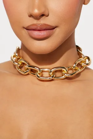 80s Babe Chain Necklace - Gold