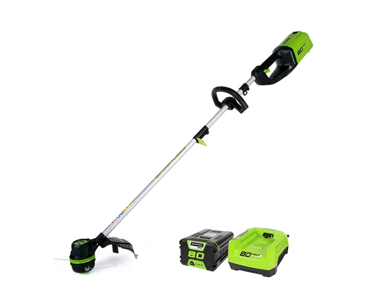 80V Cordless 16" Brushless String Trimmer w/ 2.0Ah Battery & Charger