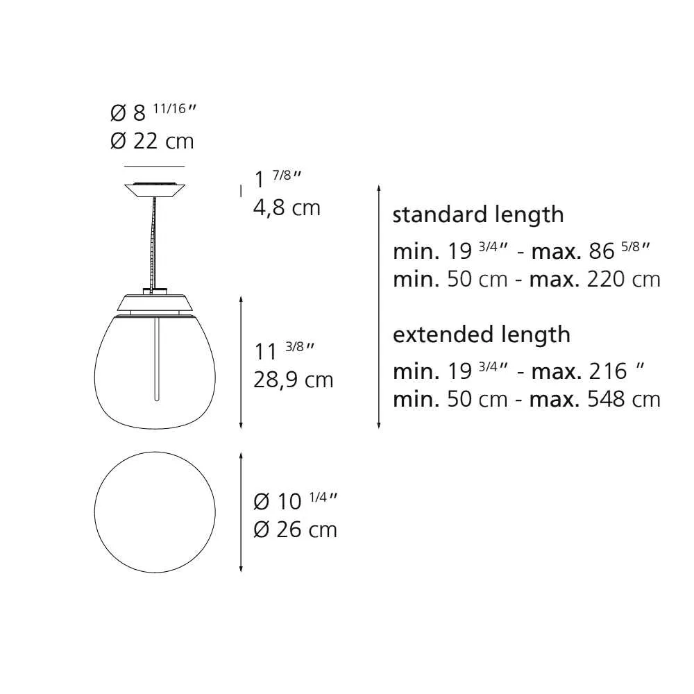 Artemide Empatia 26 suspension lamp LED