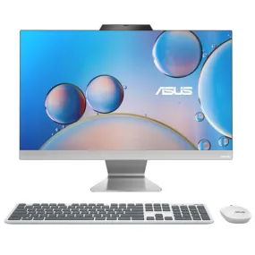 ASUS M3400 Series 23.8-inch Full HD White All-In-One Desktop PC with Ryzen 5 Processor, 8GB RAM, and 512GB SSD Storage