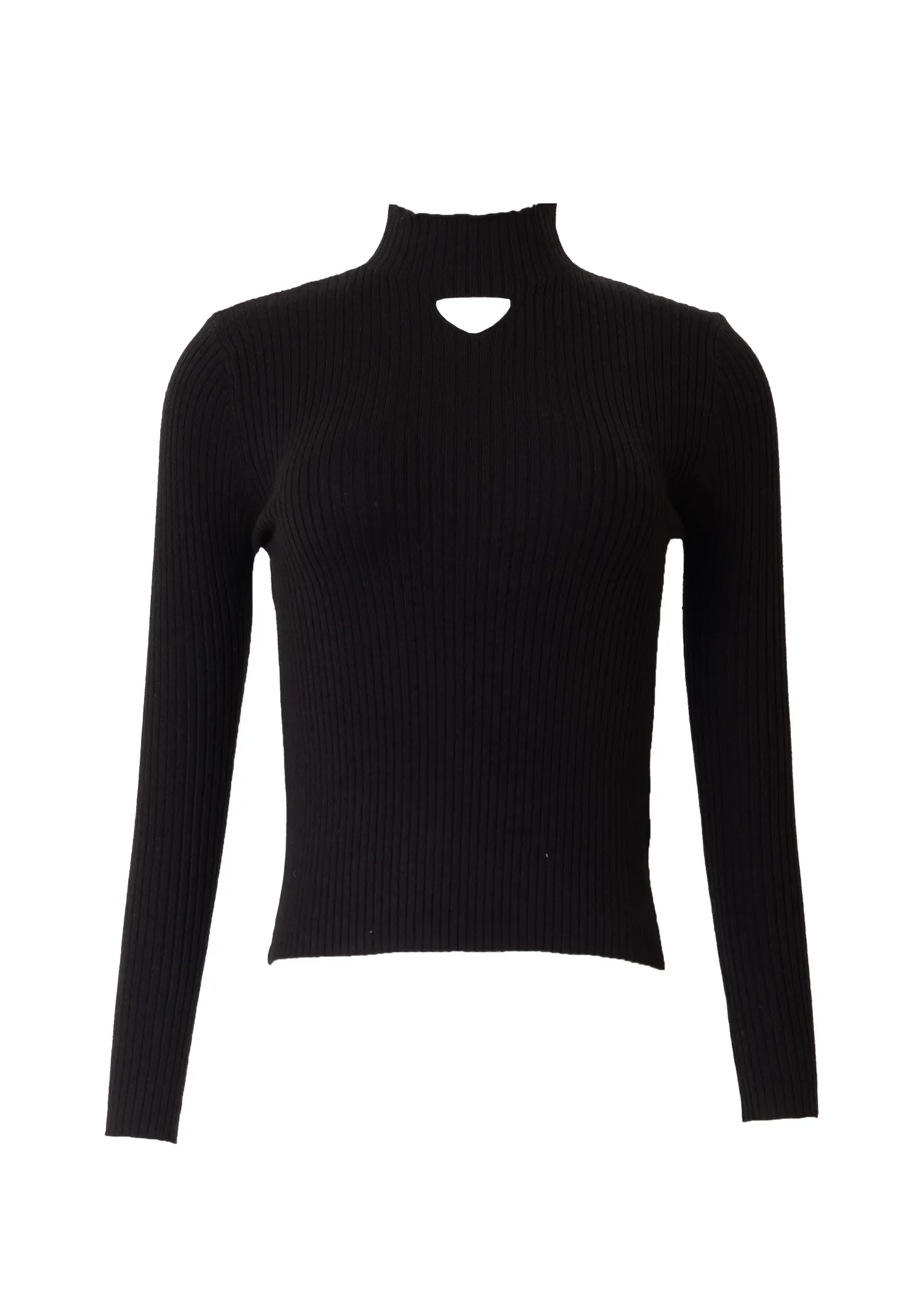 Black Cutout Sweater