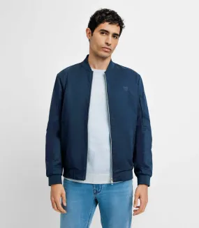 Blouson col teddy marine