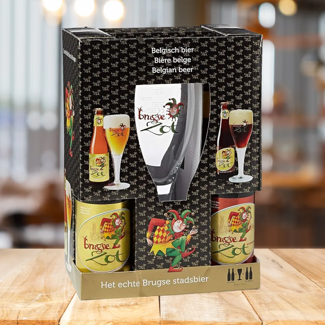 Brugse Zot Belgium Beer Gift Set with Chalice