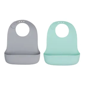 Catchie Bibs® 2.0 - Mint & Grey