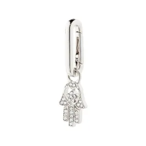 CHARM recycled Hamsa pendant, silver-plated