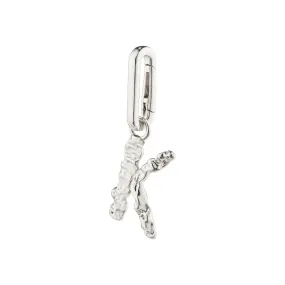 CHARM recycled pendant K, silver-plated