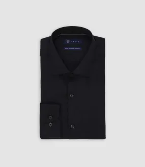 Chemise col italien noire