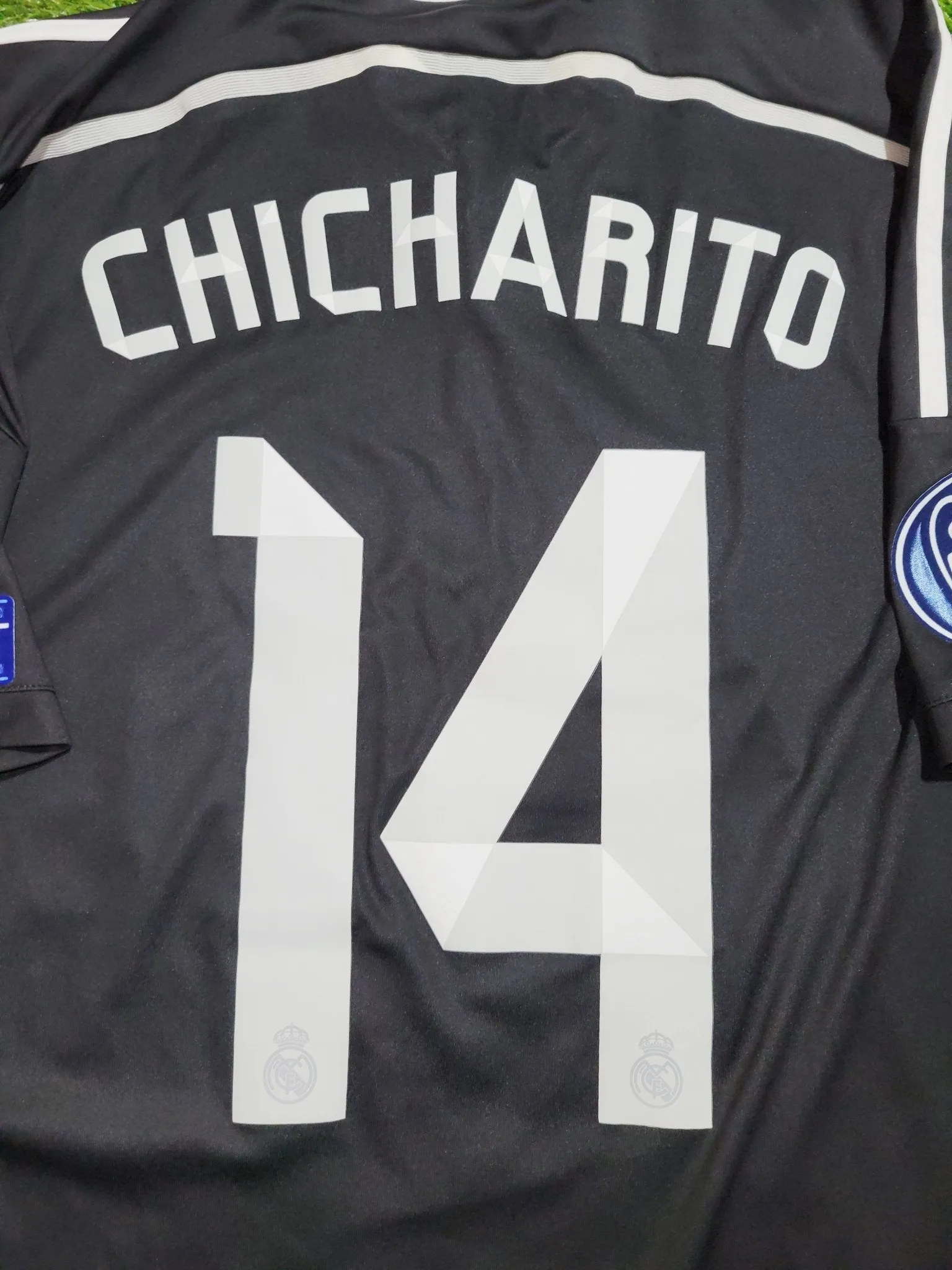 Chicharito Real Madrid 2014 2015 Yamamoto Dragon Y-3 UEFA Third Jersey Camiseta Shirt M SKU# F49264