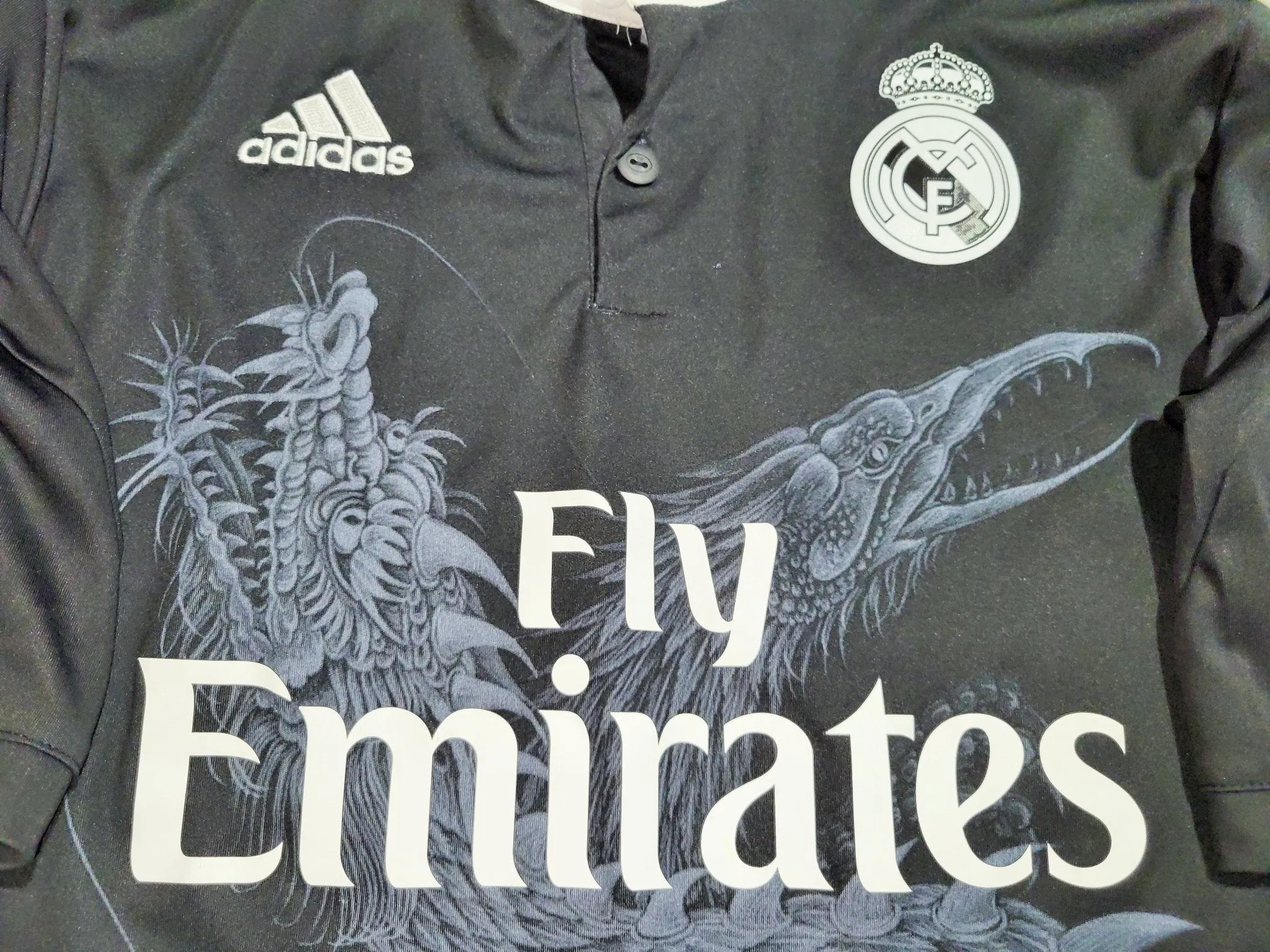 Chicharito Real Madrid 2014 2015 Yamamoto Dragon Y-3 UEFA Third Jersey Camiseta Shirt M SKU# F49264