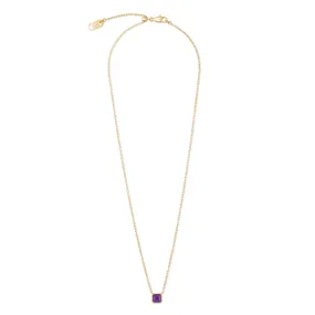 Coeur De Lion February Birthstone Gold Sugilite Necklace