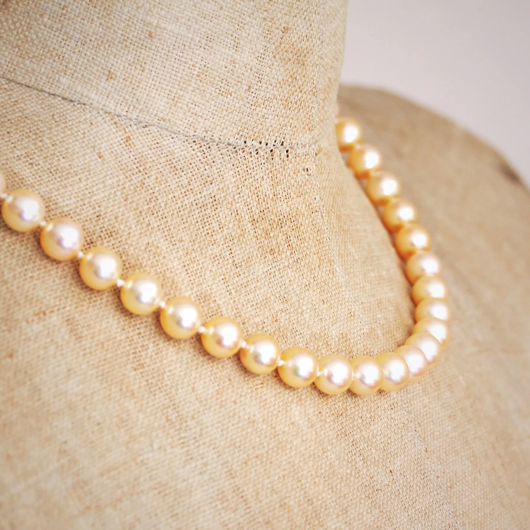 Creme de la Creme Vintage Cultured Pearl Necklace