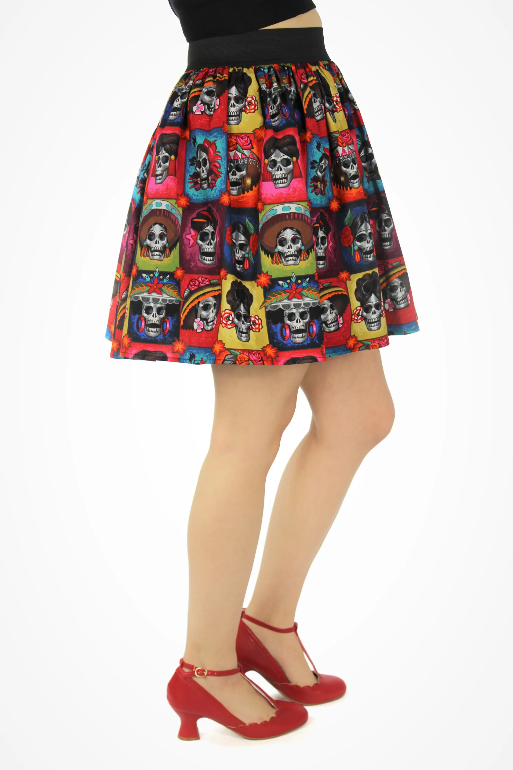 Day of the Dead Catrinas Elastic Skirt #LES