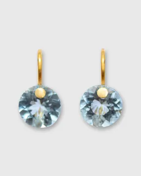 Extra Small Brilliant Earrings in Aquamarine