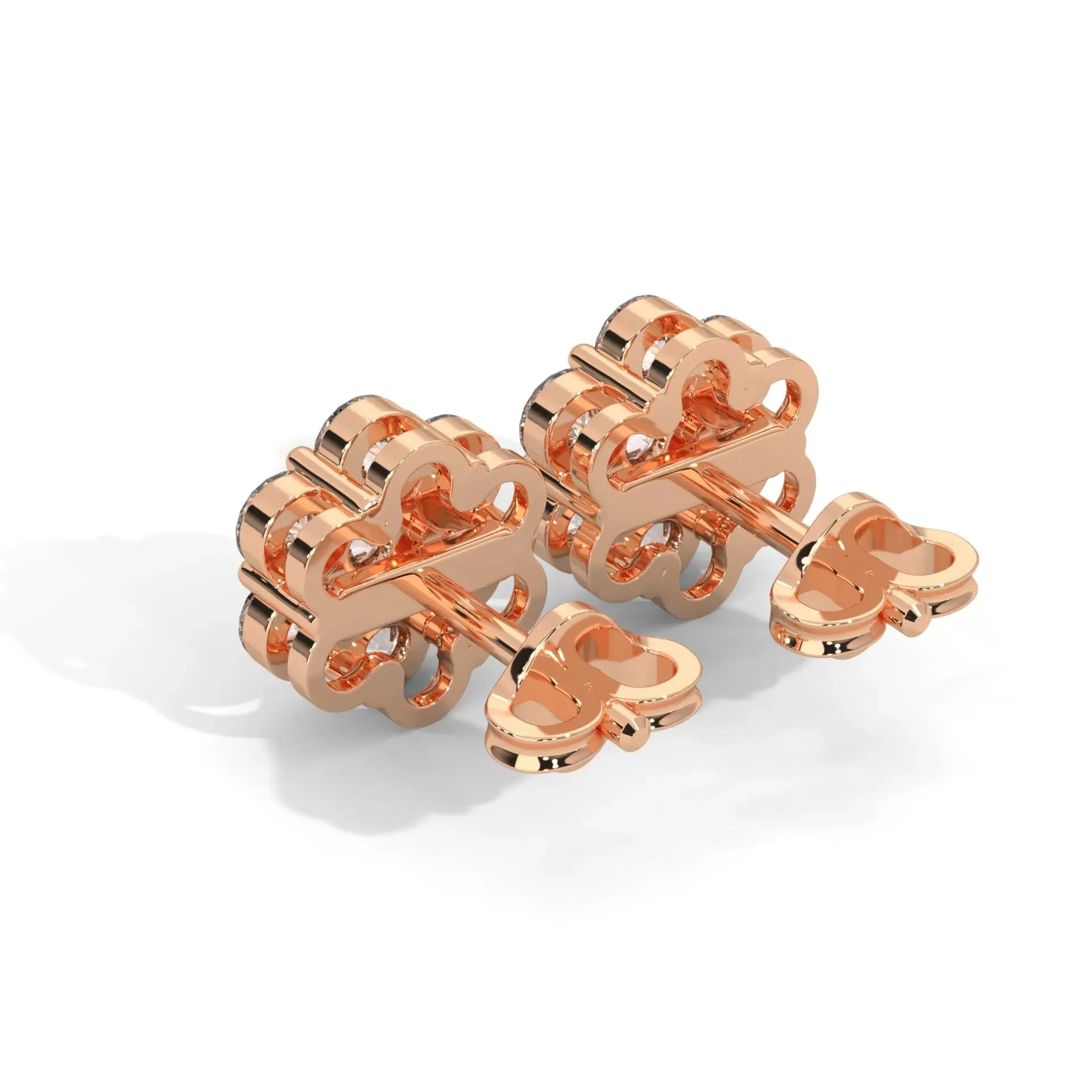 Floral Cluster Diamond Studs