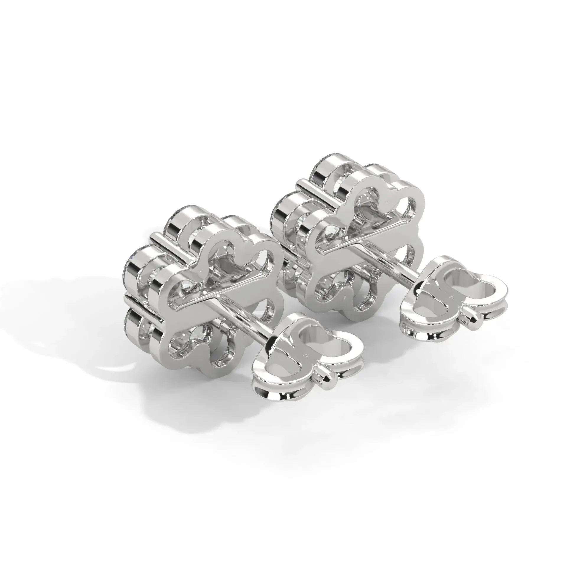 Floral Cluster Diamond Studs