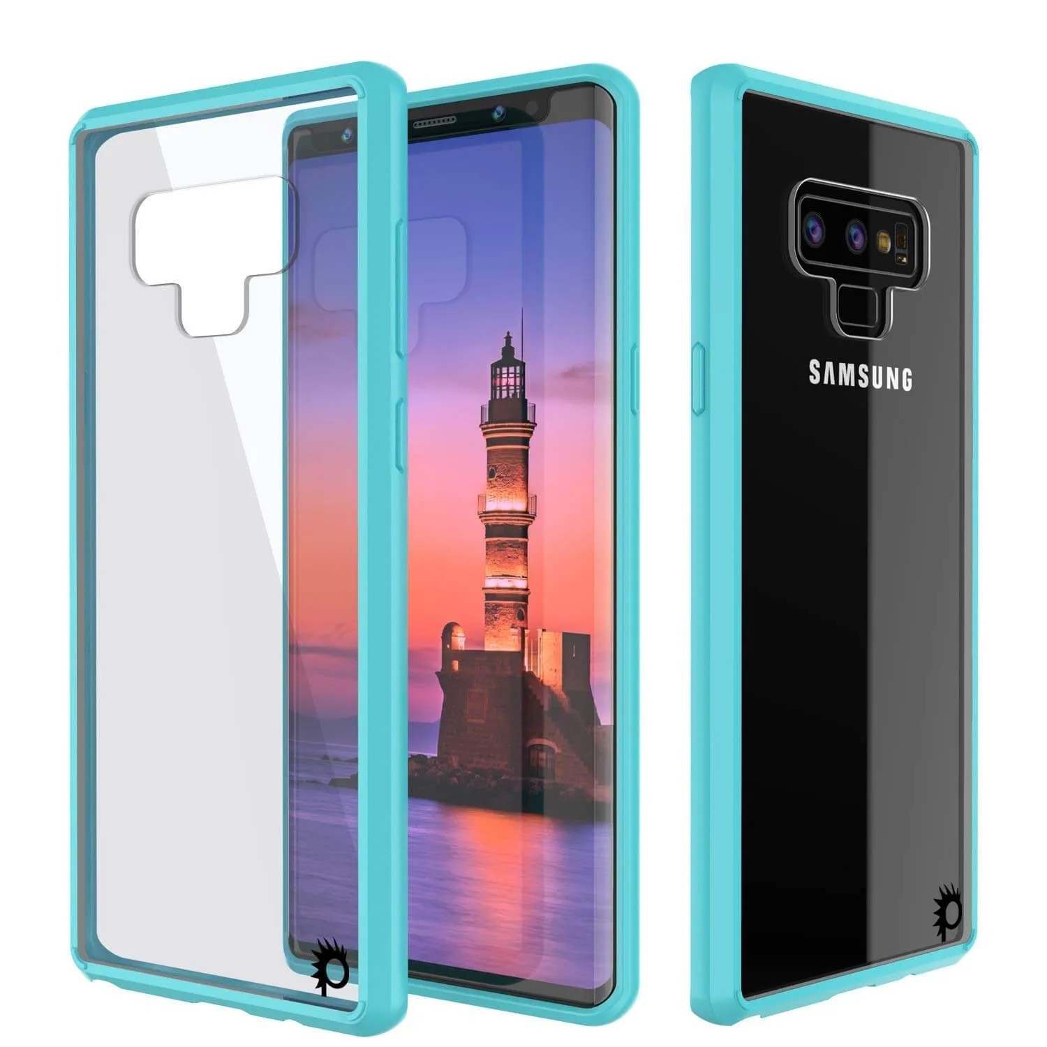 Galaxy Note 9 Punkcase Lucid-2.0 Series Slim Fit Armor Teal Case Cover