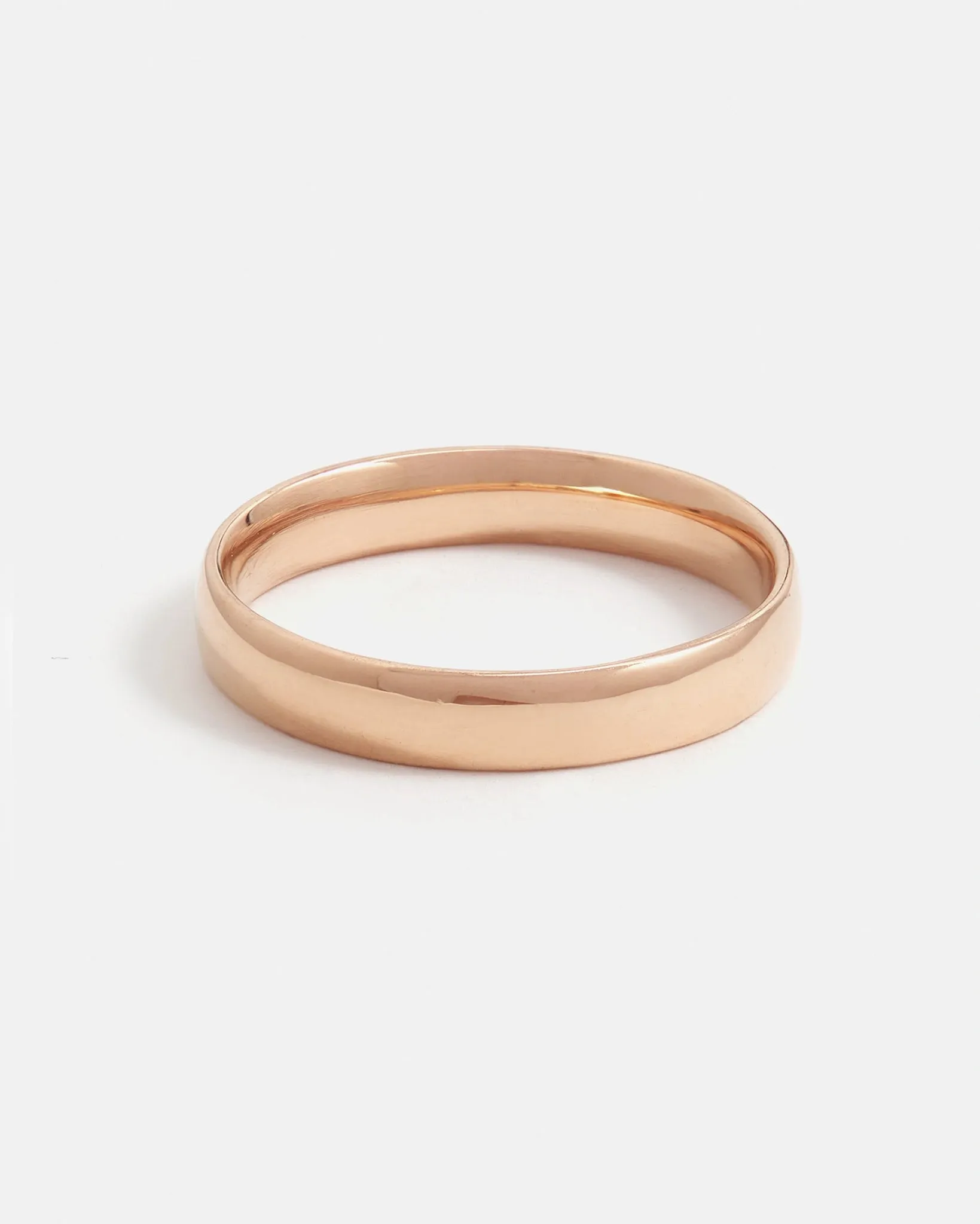 Half Round Band in 14k Gold 4mm