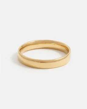 Half Round Band in 14k Gold 4mm