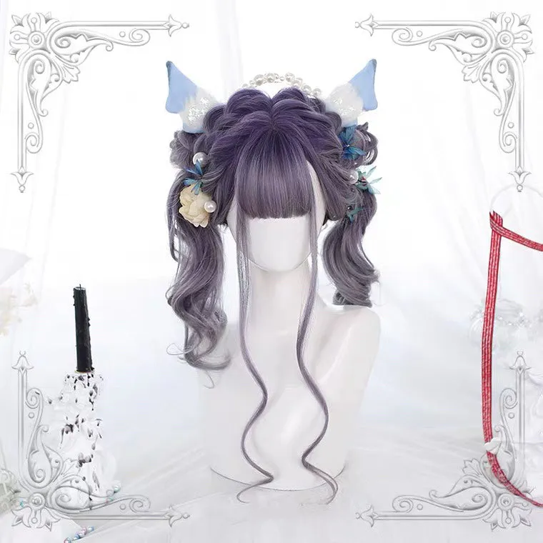 HARAJUKU LOLITA PASTEL PURPLE GRADIENT LONG CURLY WIG BY70164