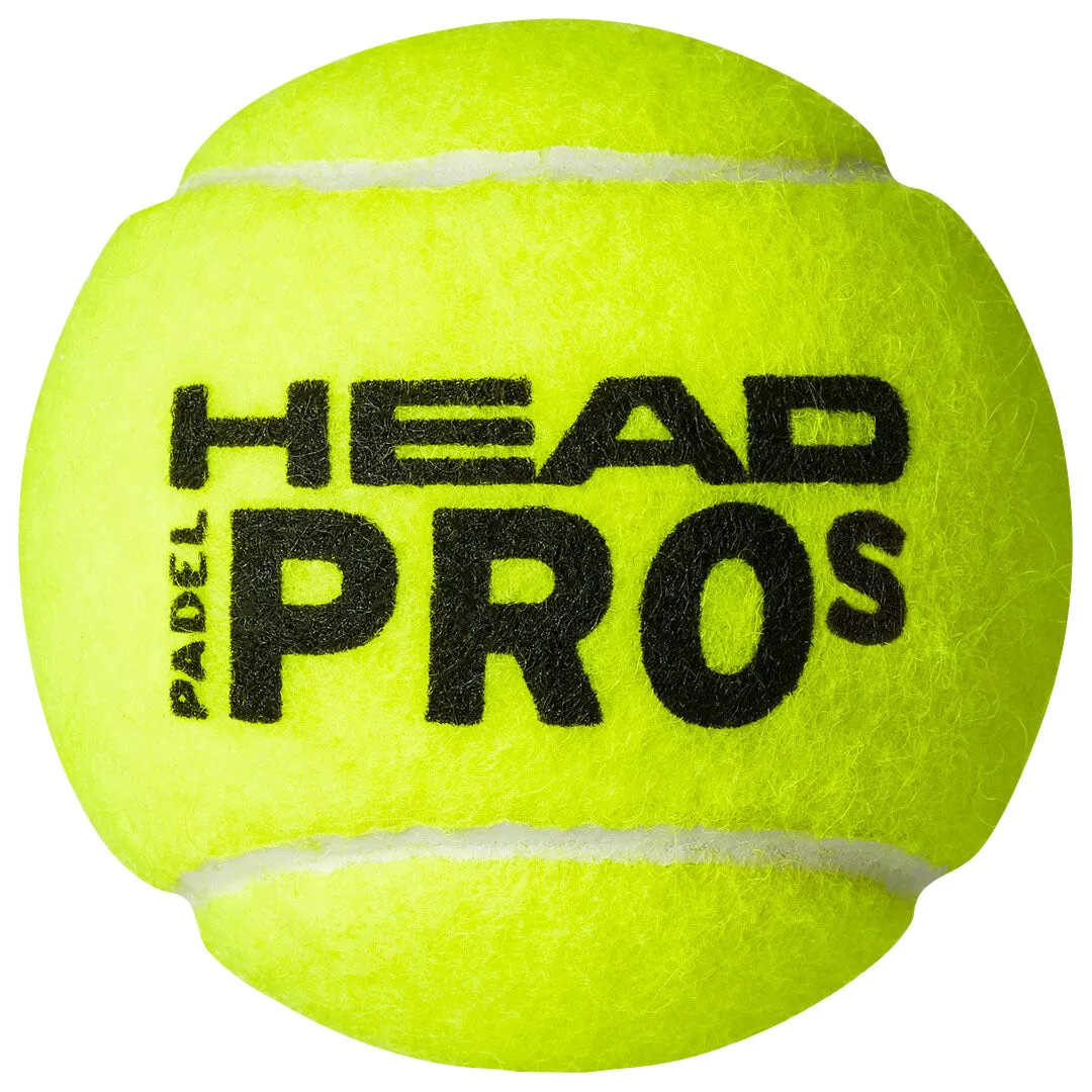 Head Pro S Padel Balls - Tube Of 3