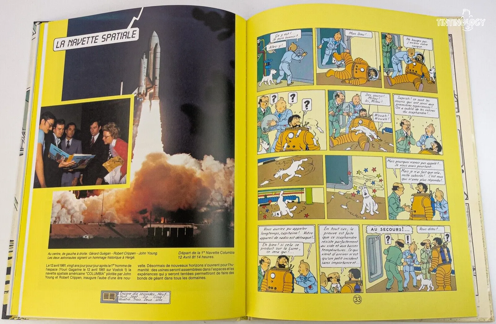 HERGE - TINTIN - ILS ONT MARCHE SUR LA LUNE 1985 1st Edition Belge HB EO