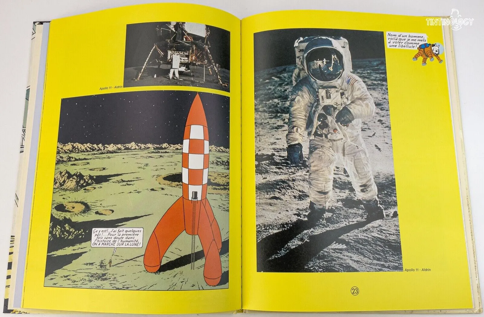 HERGE - TINTIN - ILS ONT MARCHE SUR LA LUNE 1985 1st Edition Belge HB EO