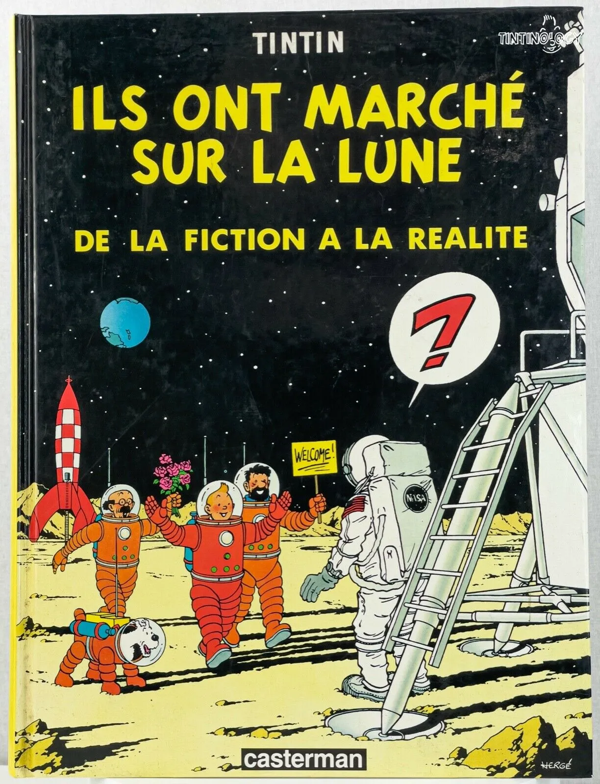 HERGE - TINTIN - ILS ONT MARCHE SUR LA LUNE 1985 1st Edition Belge HB EO