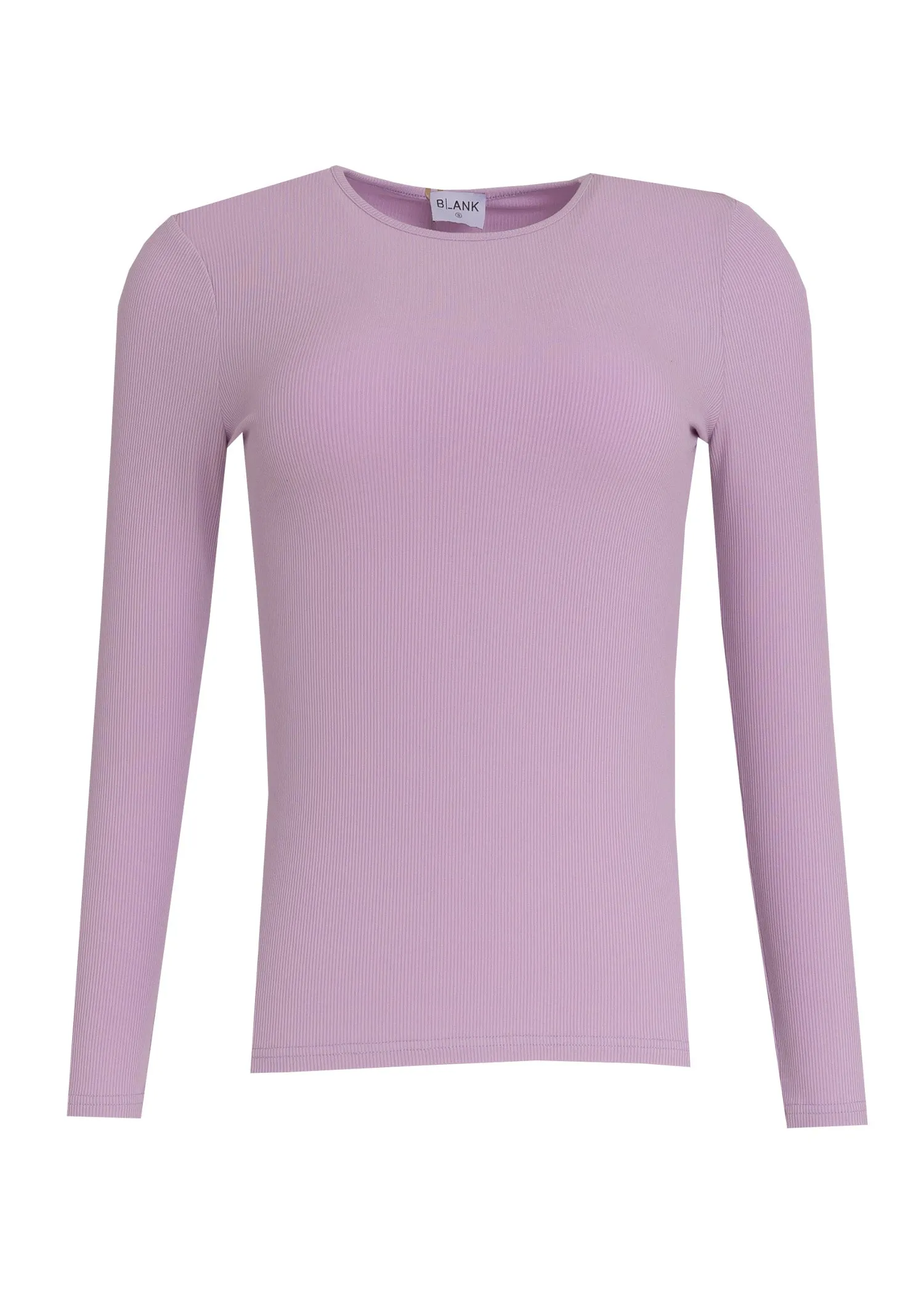 Lavender Long Sleeve Ribbed Tee