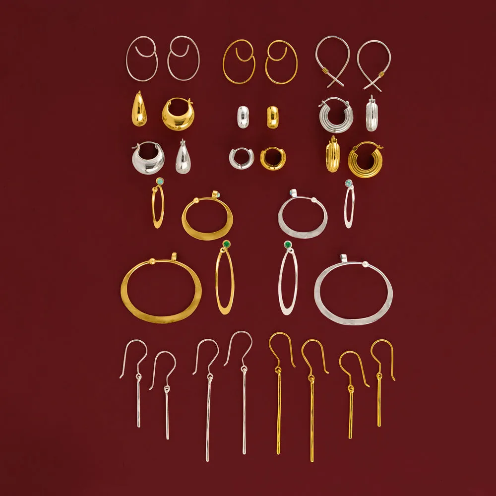 Loop de Loop Earrings in Gold - Small