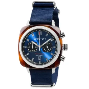 MONTRE BRISTON - CLUBMASTER SPORT ACÉTATE - BLEU MARINE