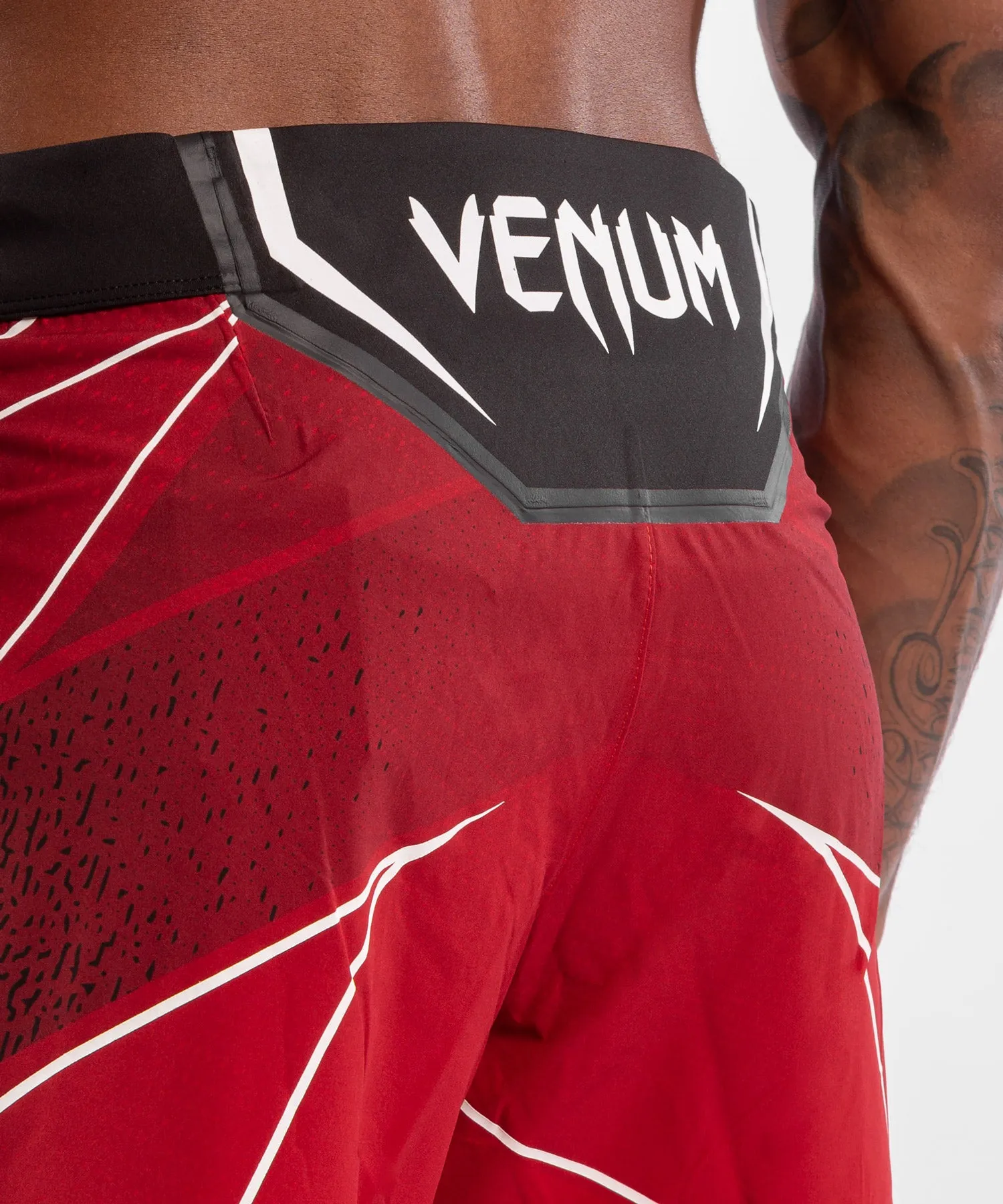 UFC Venum Authentic Fight Night Men's Shorts - Long Fit - Red