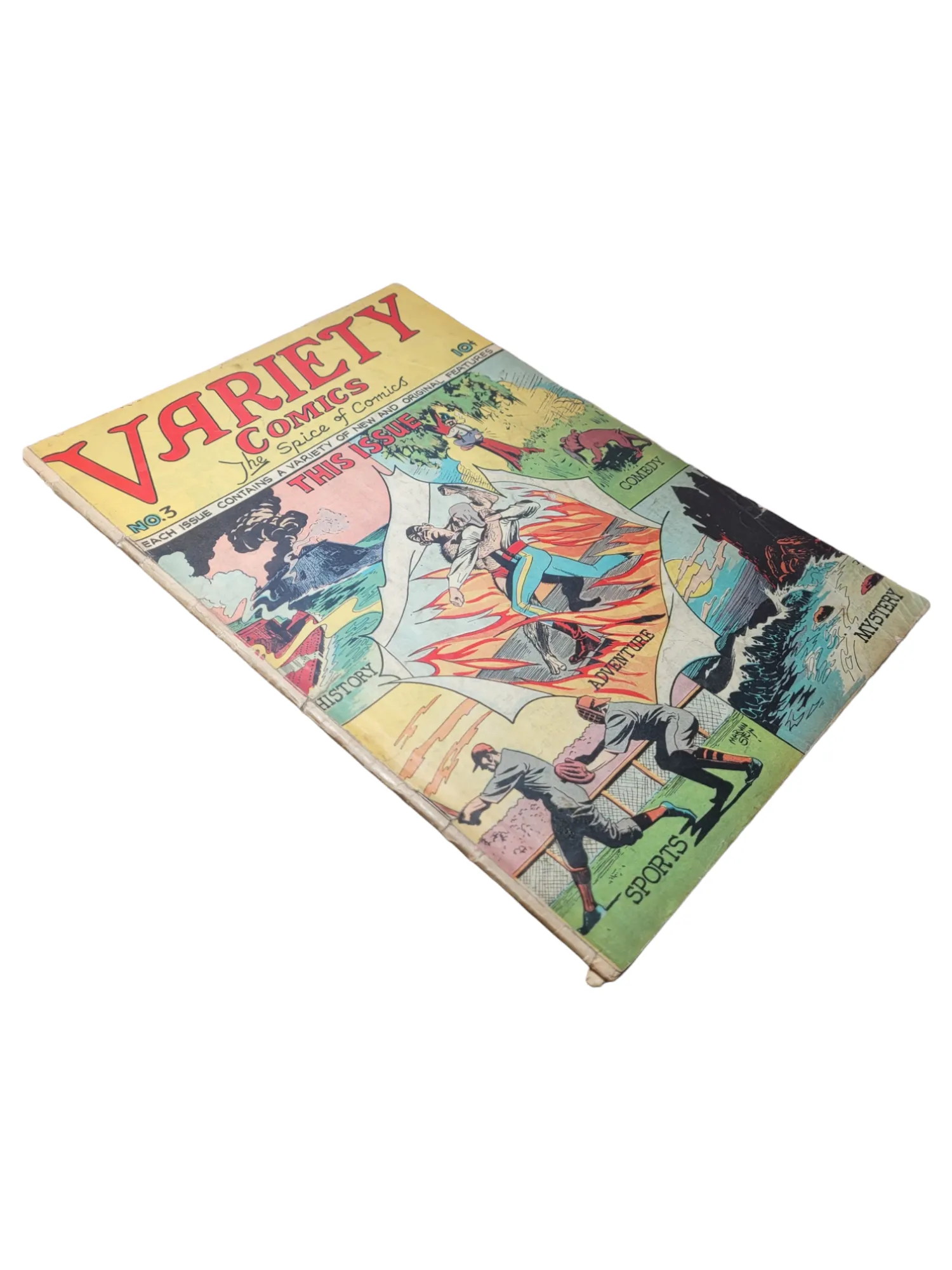 VARIETY COMICS VOL 1 #3 CPT. VALIANT, GABBY GRAYSON, TERRY TEMPLE   MORE (1946)